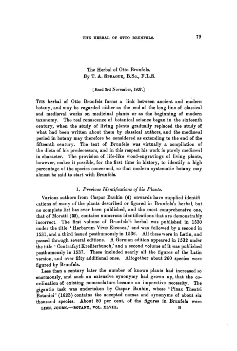the herbal of otto brunfels